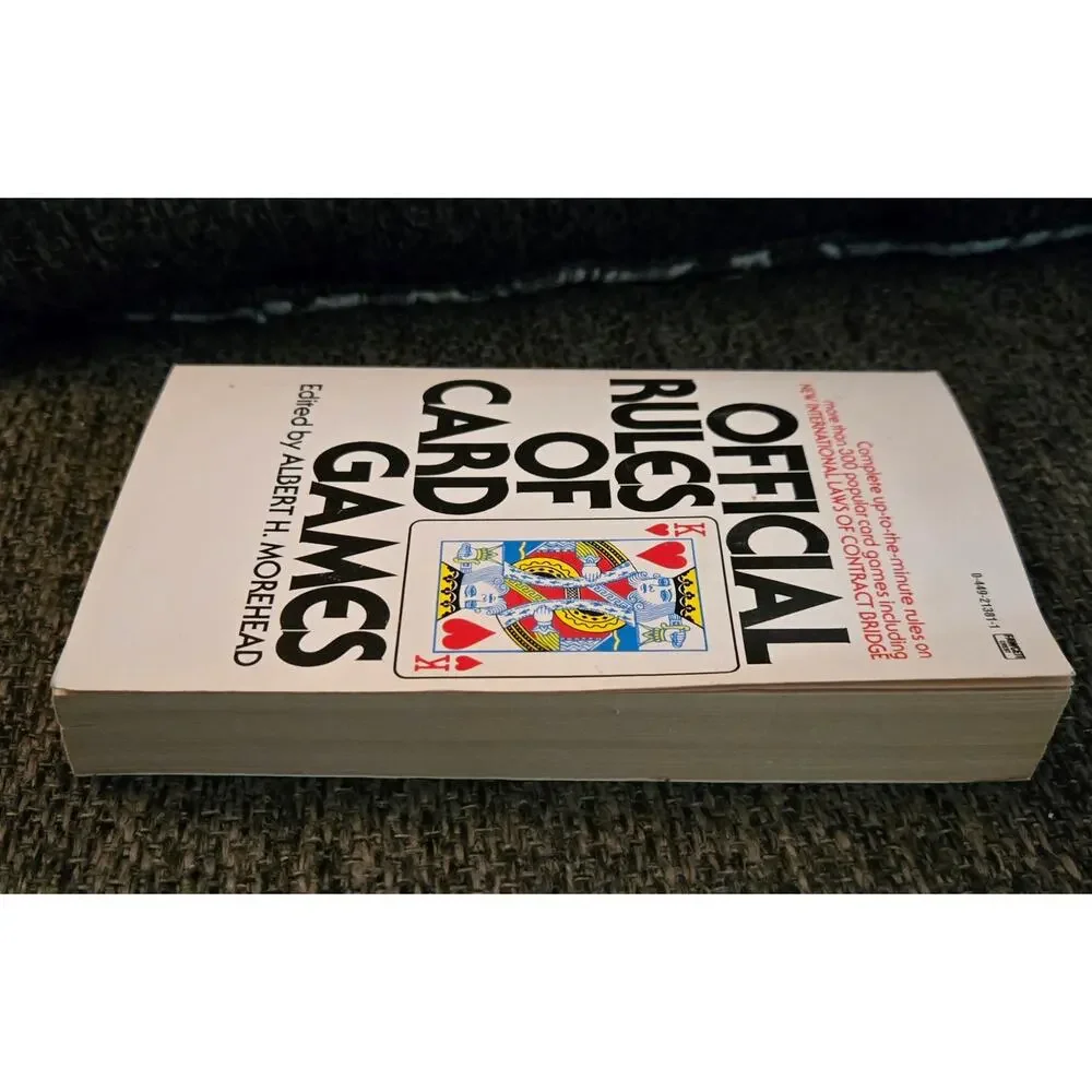 Vintage Official Rules of Card Games Paperback Albert H Morehead Fawcett Crest